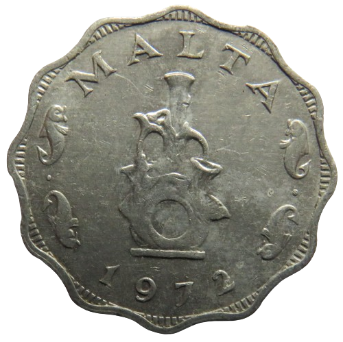 1972 Malta 5 Mils Coin