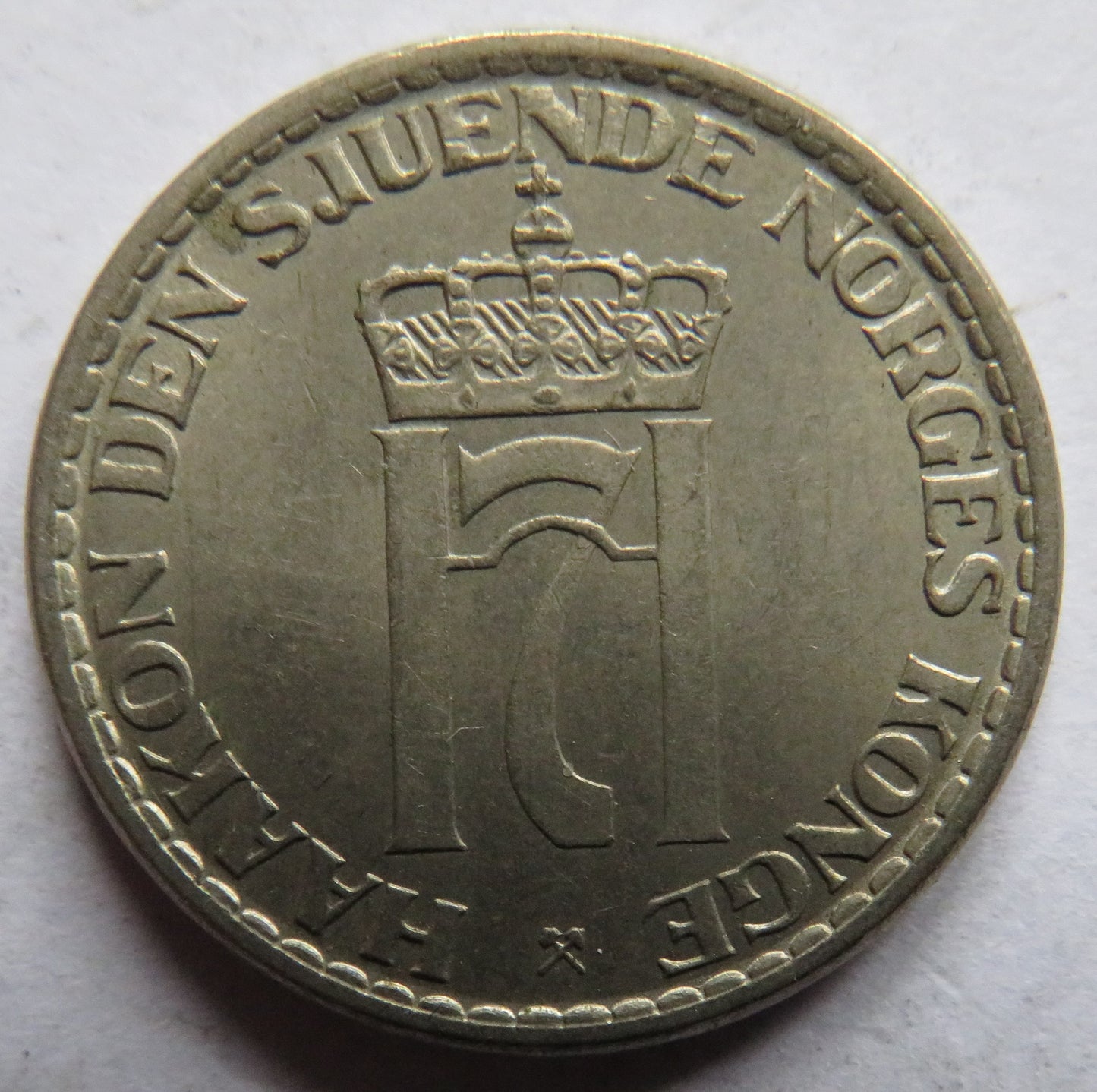 1956 Norway One Krone Coin