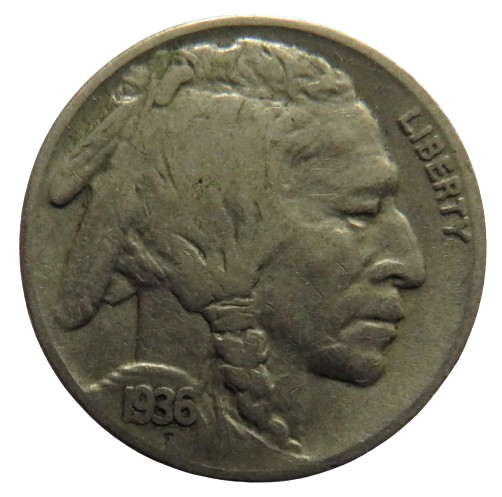 1936 USA Buffalo Nickel Coin