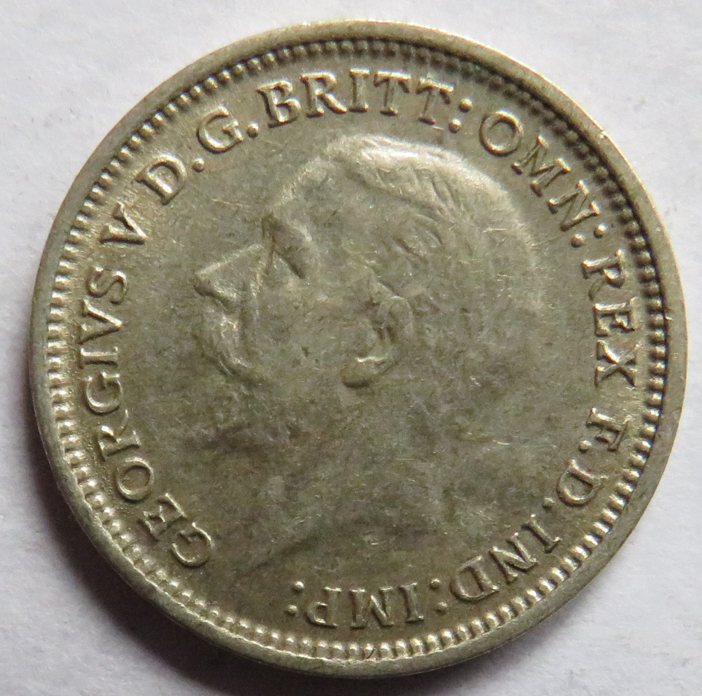 1935 King George V Silver Threepence Coin - Better Grade