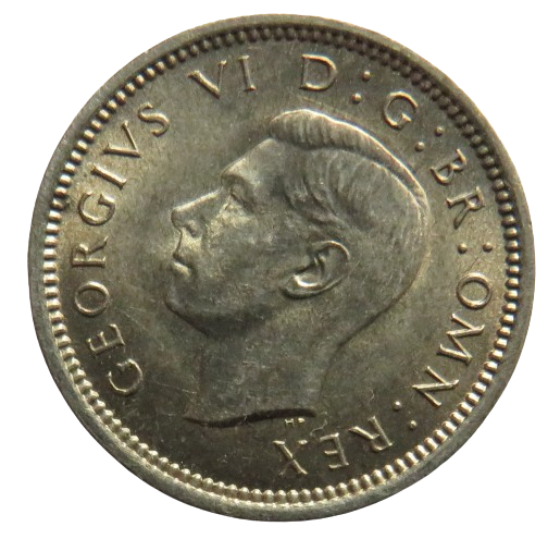 1941 King George VI Silver Threepence Coin High Grade