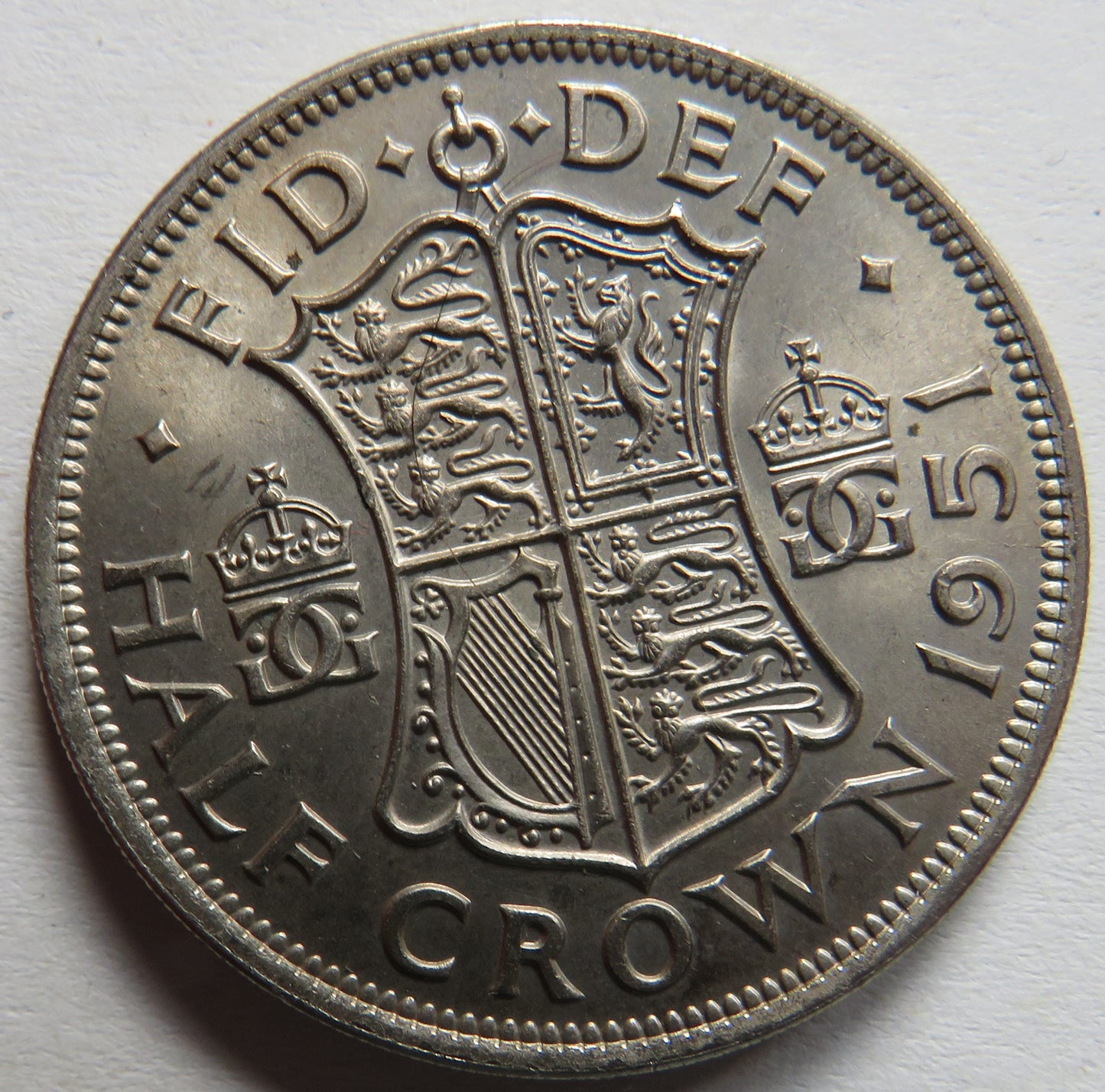 1951 King George VI Halfcrown Coin In High Grade - Great Britain