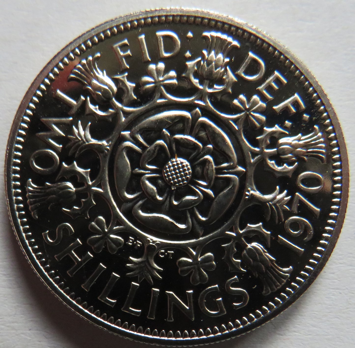 1970 Queen Elizabeth II Proof Florin / Two Shillings Coin - Great Britain