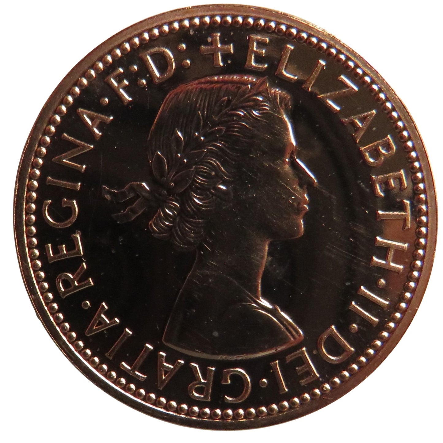 1970 Queen Elizabeth II Proof Halfpenny Coin - Great Britain