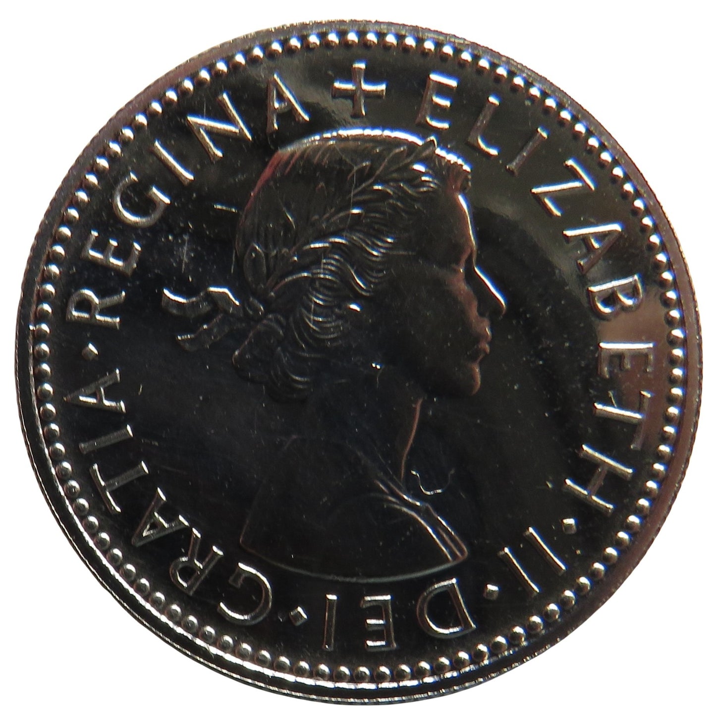 1970 Queen Elizabeth II Proof English Shilling Coin - Great Britain