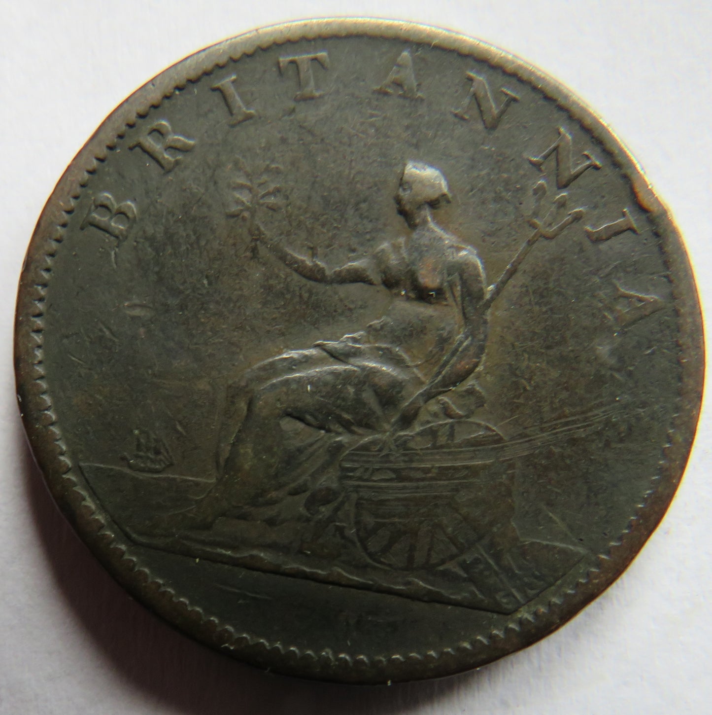 1806 King George III Halfpenny Coin - Great Britain