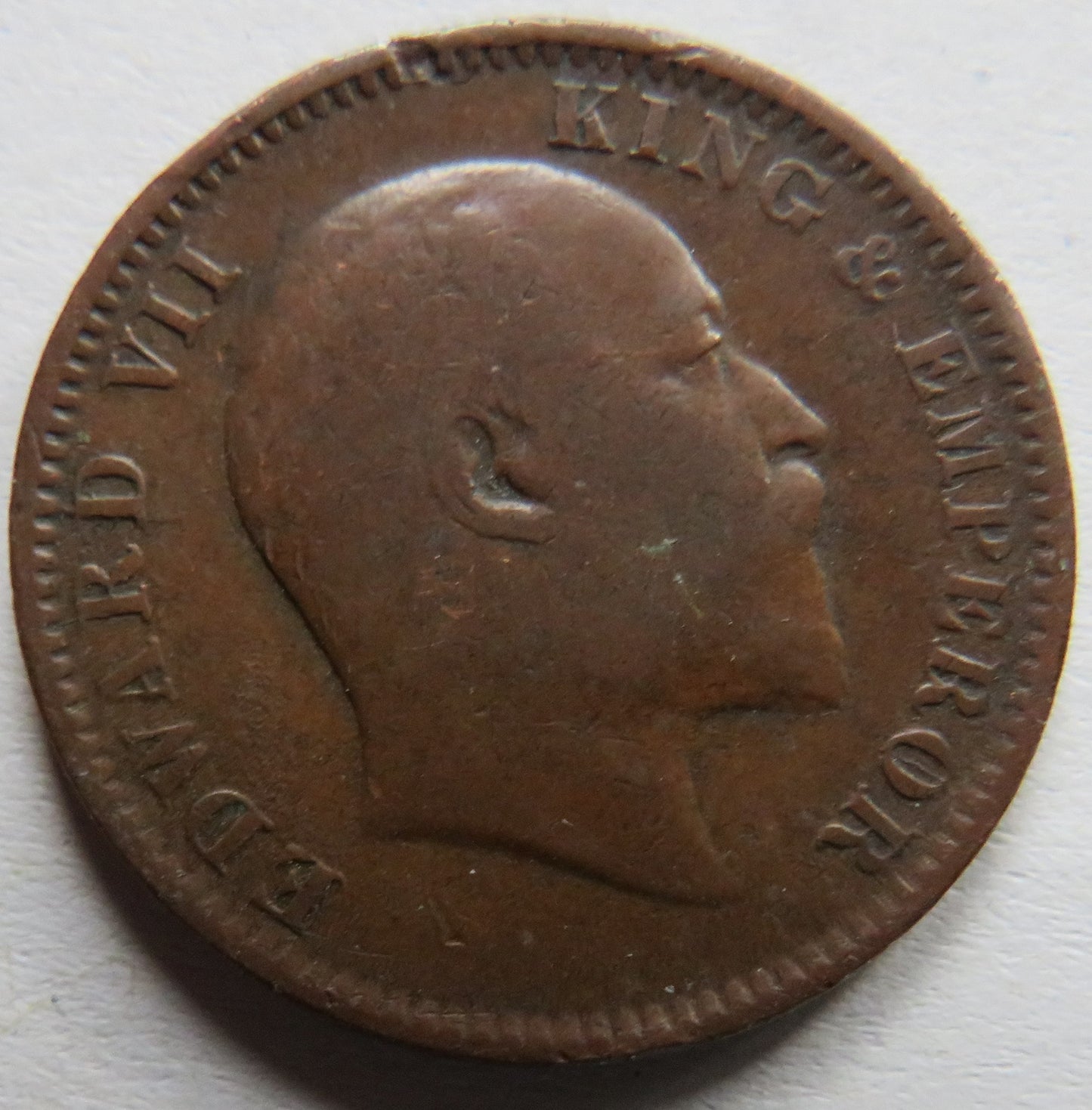 1905 King Edward VII India 1/4 Quarter Anna Coin