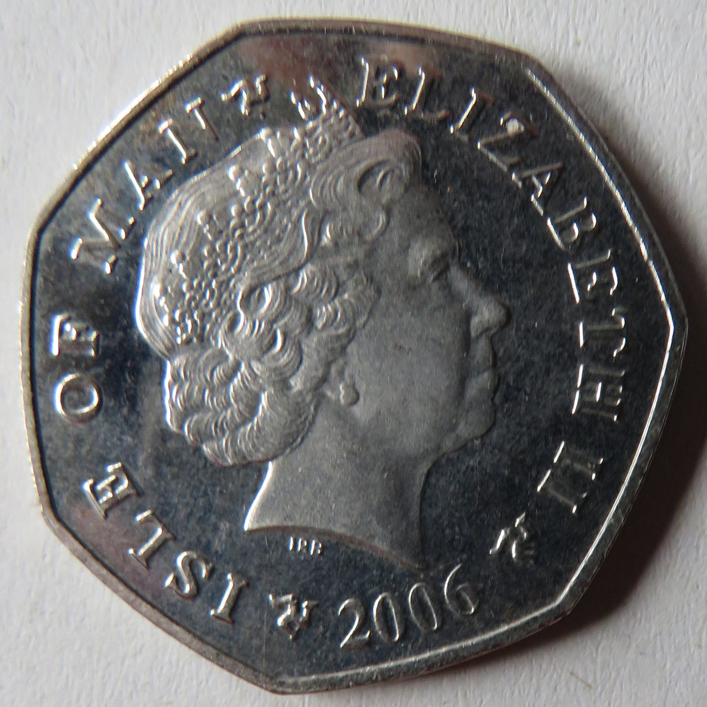 2006 Isle of Man Christmas Turtle Doves 50p Fifty Pence Coin