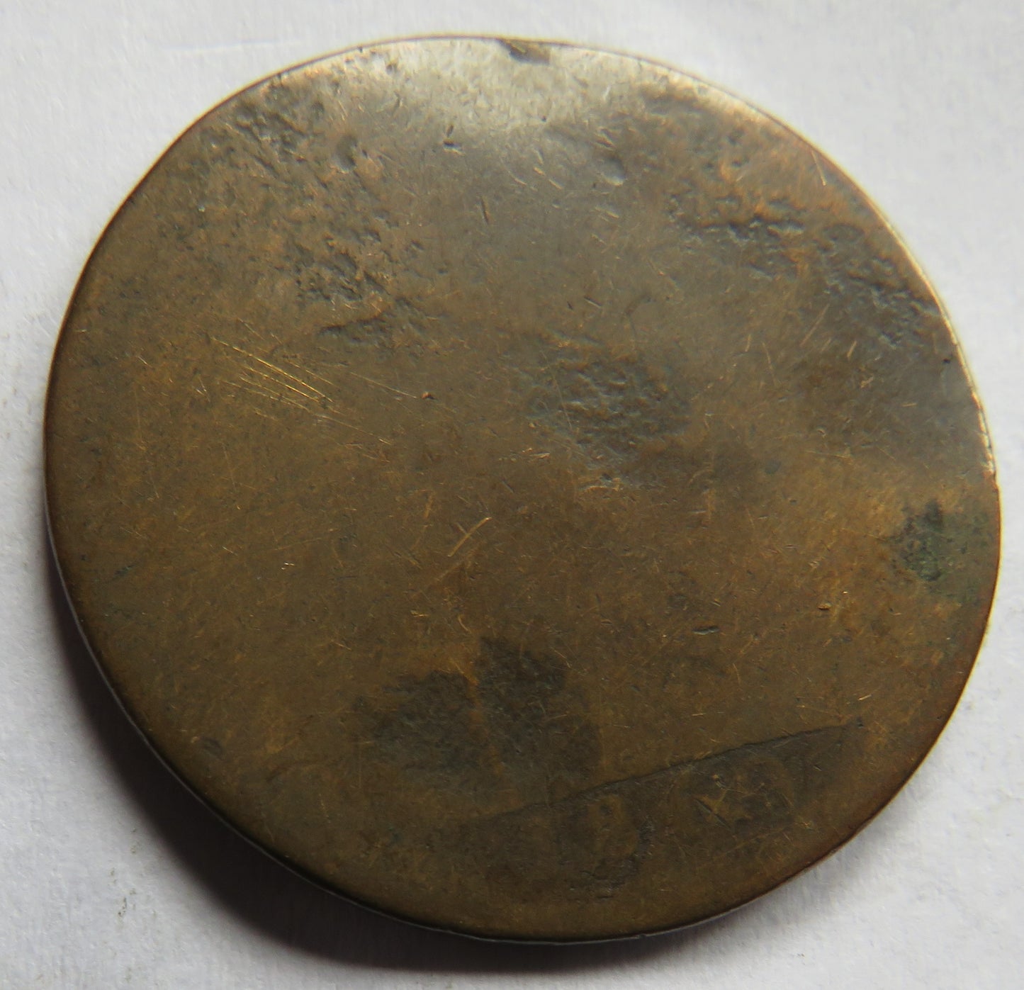 1869 Queen Victoria Bun Head One Penny Coin Rare - Great Britain