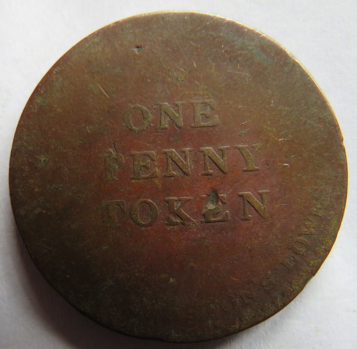 1811 Lowestoft Fisheries One Penny Token Suffolk