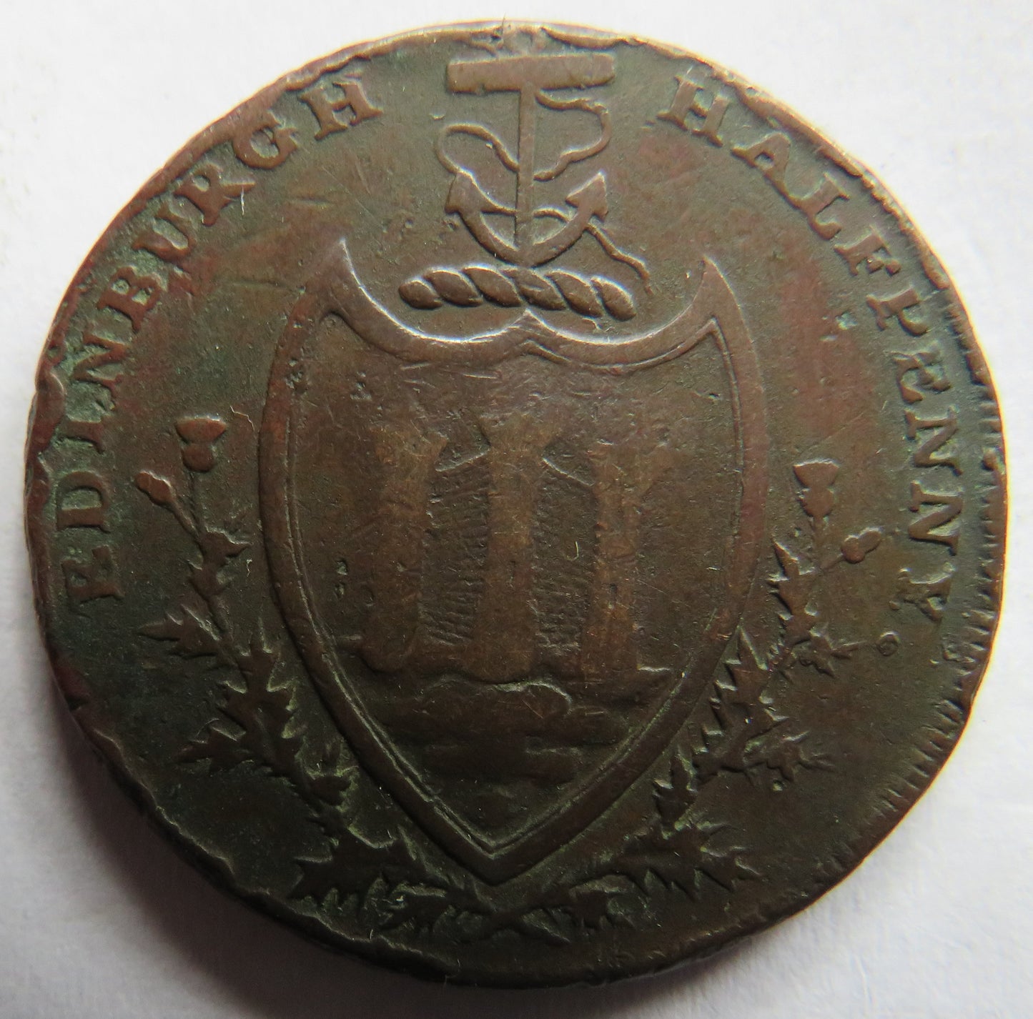1791 Edinburgh Halfpenny Token