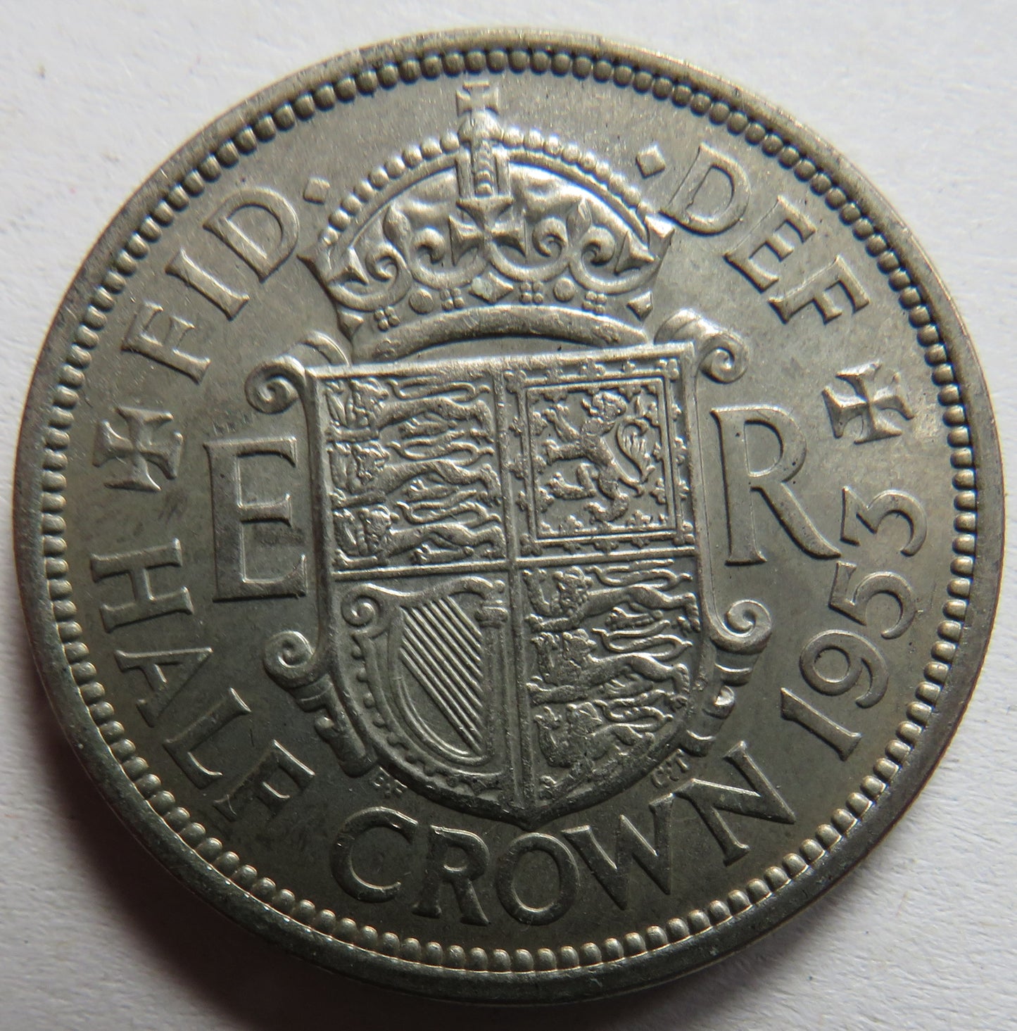 1953 Queen Elizabeth II Halfcrown Coin In High Grade