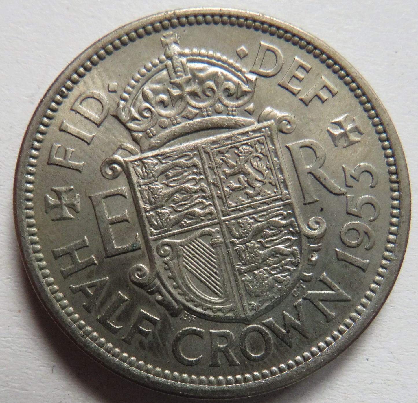 1953 Queen Elizabeth II Halfcrown Coin In High Grade