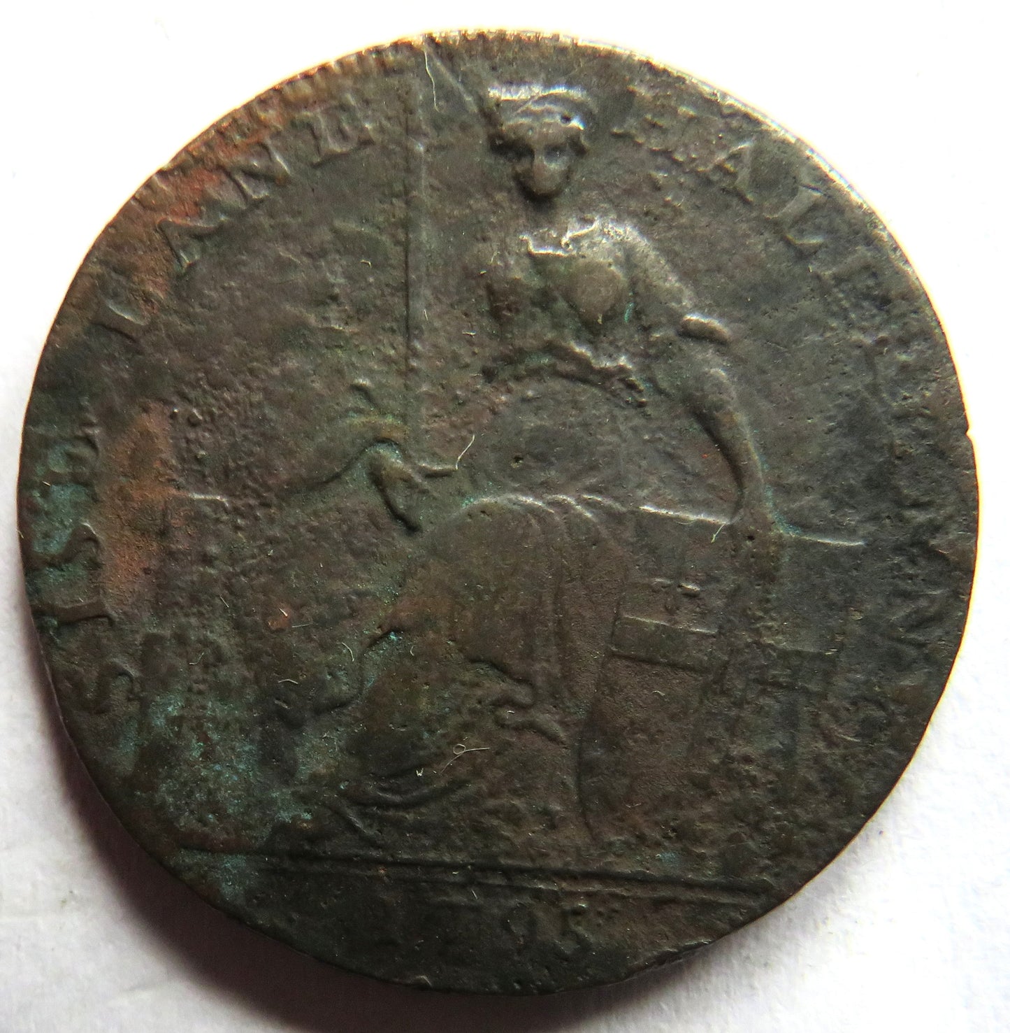 1795 Sise Lane Halfpenny Token Middlesex - London
