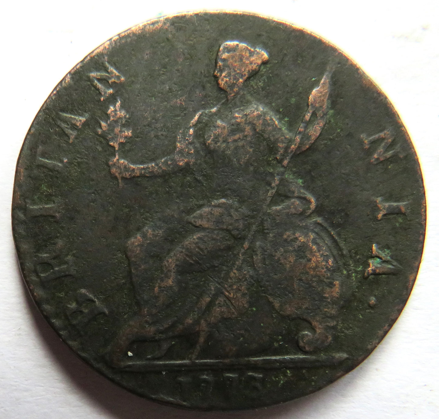 1773 King George III Halfpenny Coin - Great Britain