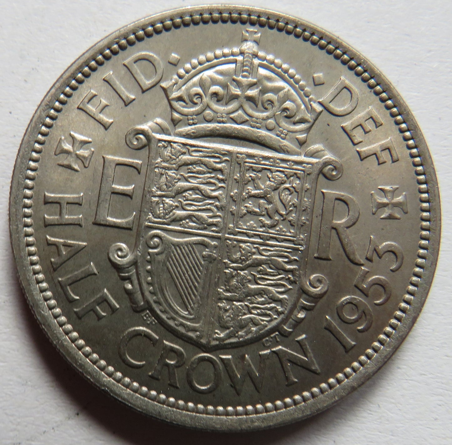1953 Queen Elizabeth II Halfcrown Coin In High Grade