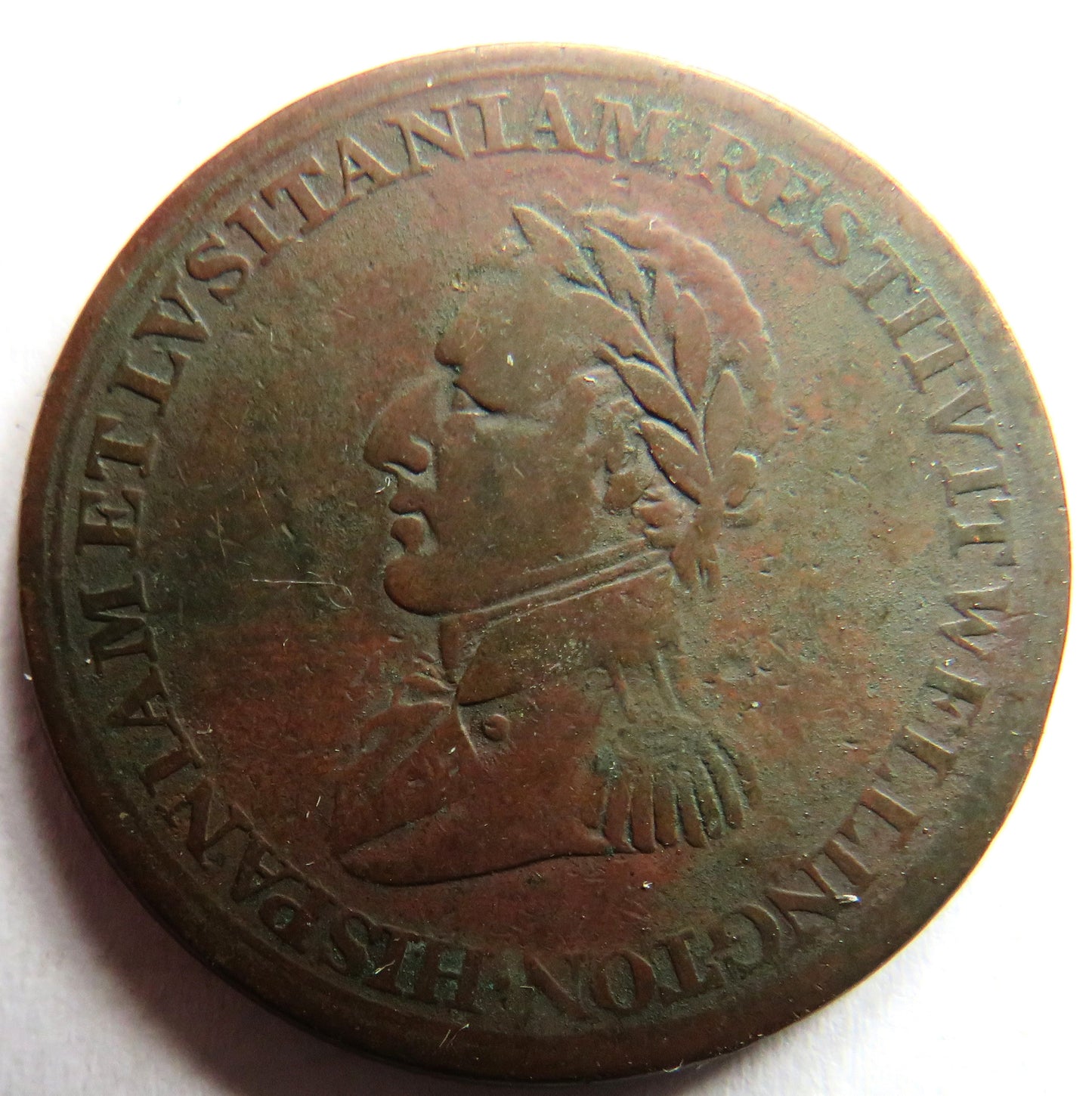 1812 Canada Halfpenny Token Wellington Peninsular War Salamanca etc