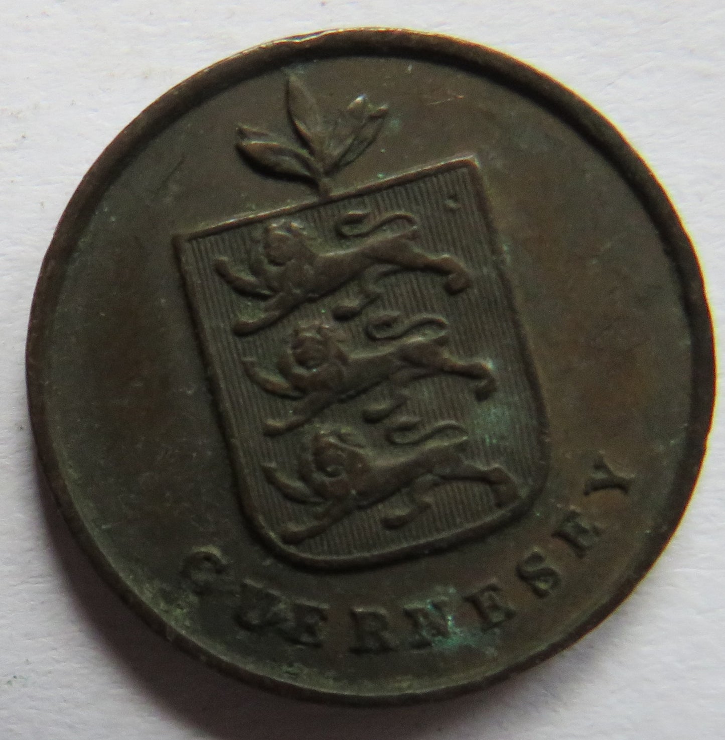 1830 Guernsey 1 One Double Coin