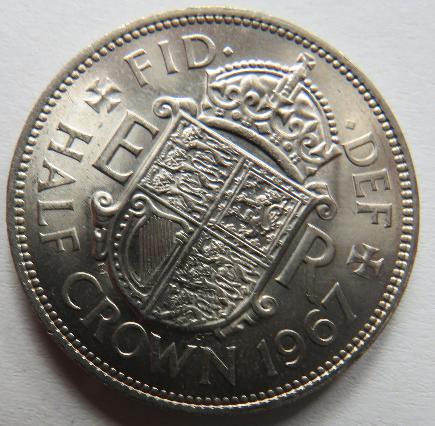 1967 Queen Elizabeth II Halfcrown Coin In High Grade