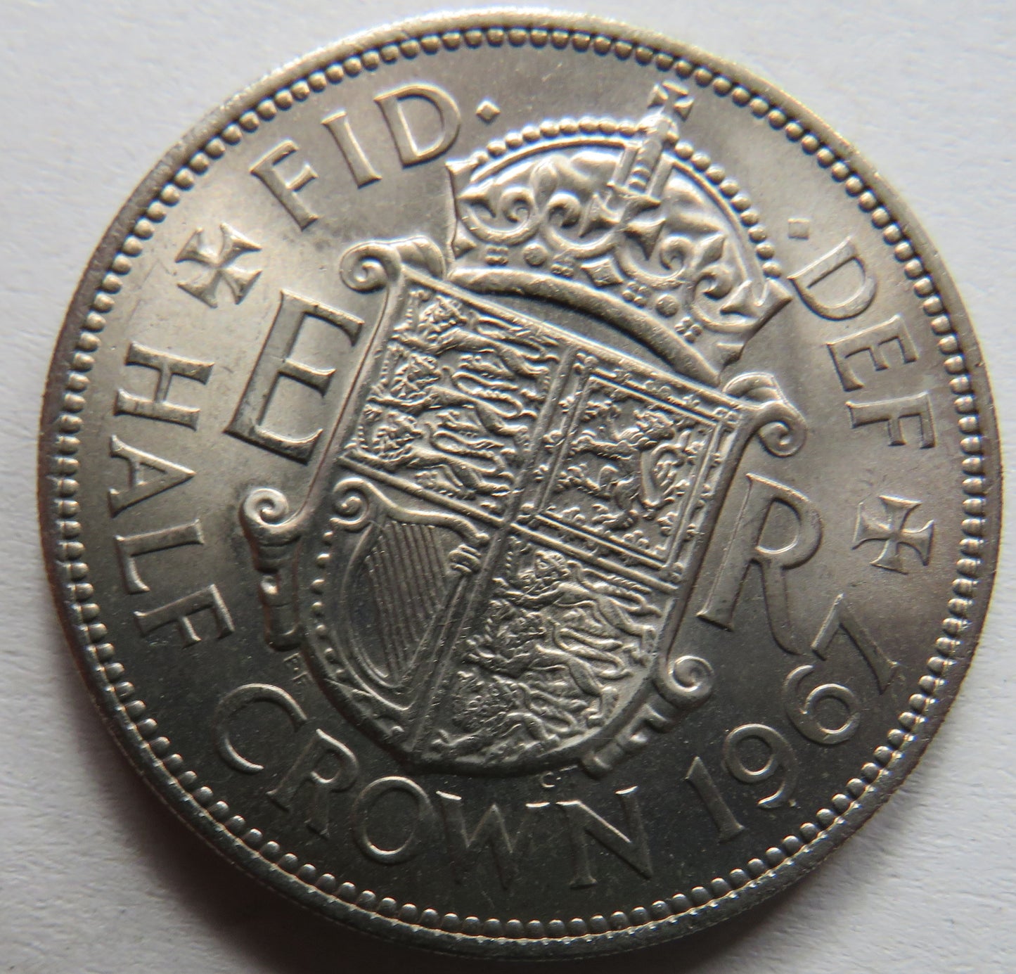 1967 Queen Elizabeth II Halfcrown Coin In High Grade