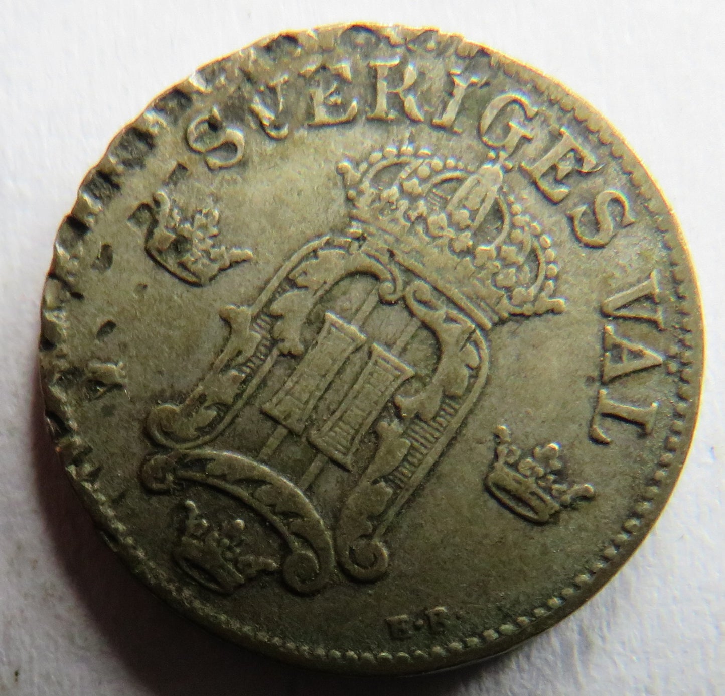 1907 Sweden Silver 10 Ore Coin