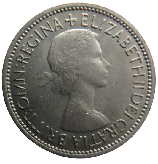 1953 Queen Elizabeth II Florin / Two Shillings Coin In High Grade