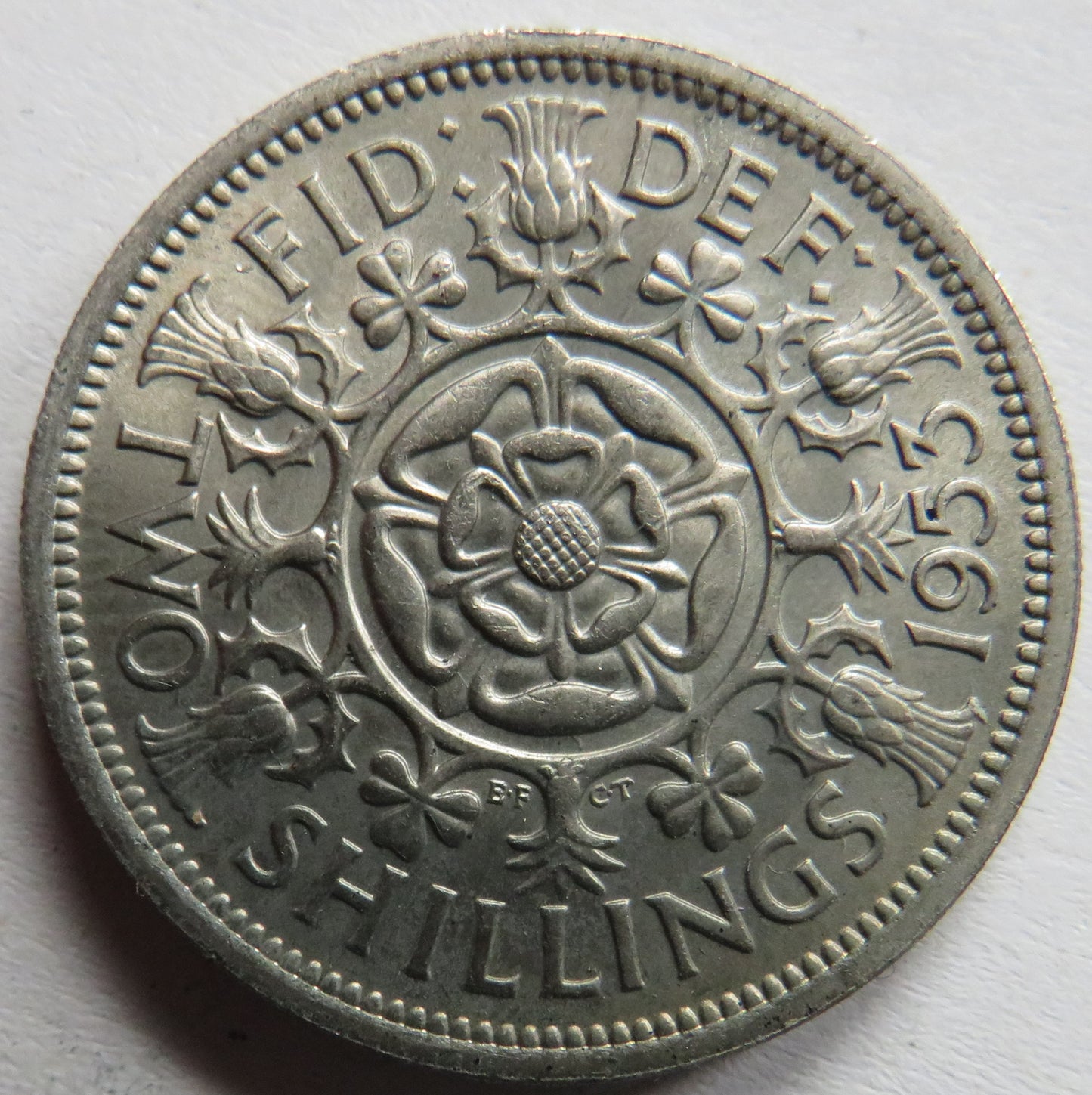 1953 Queen Elizabeth II Florin / Two Shillings Coin In High Grade