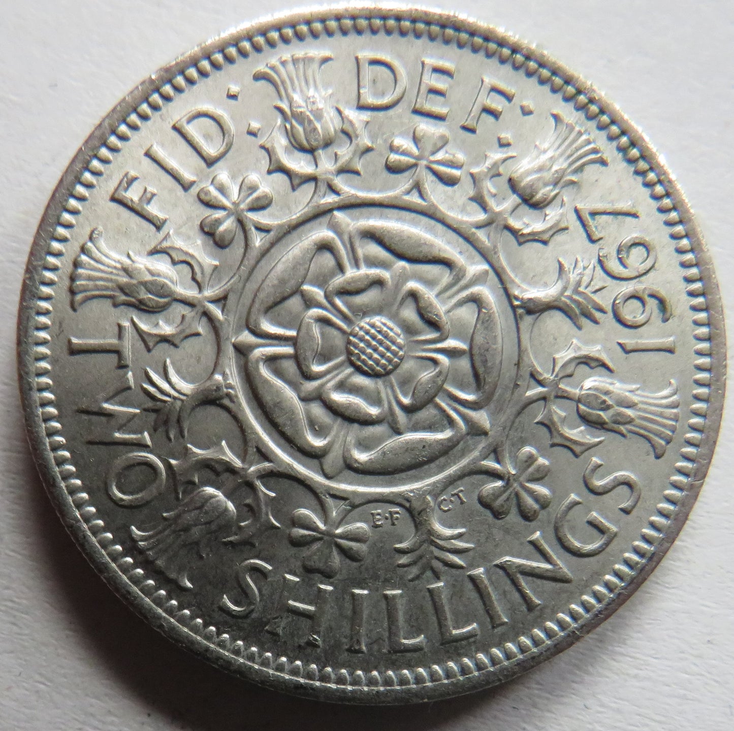 1967 Queen Elizabeth II Florin / Two Shillings Coin In High Grade