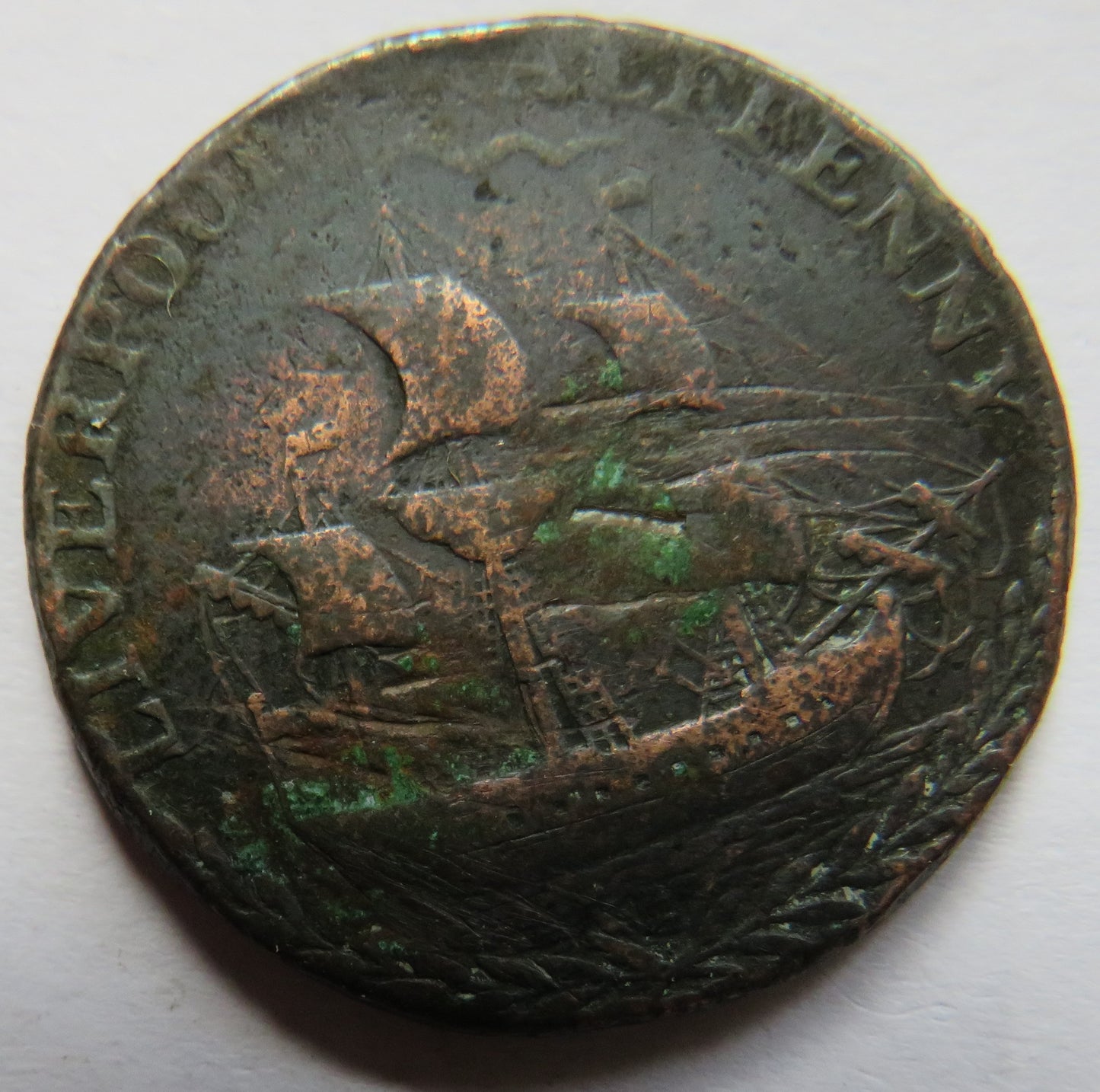 1792 Liverpool Halfpenny Token
