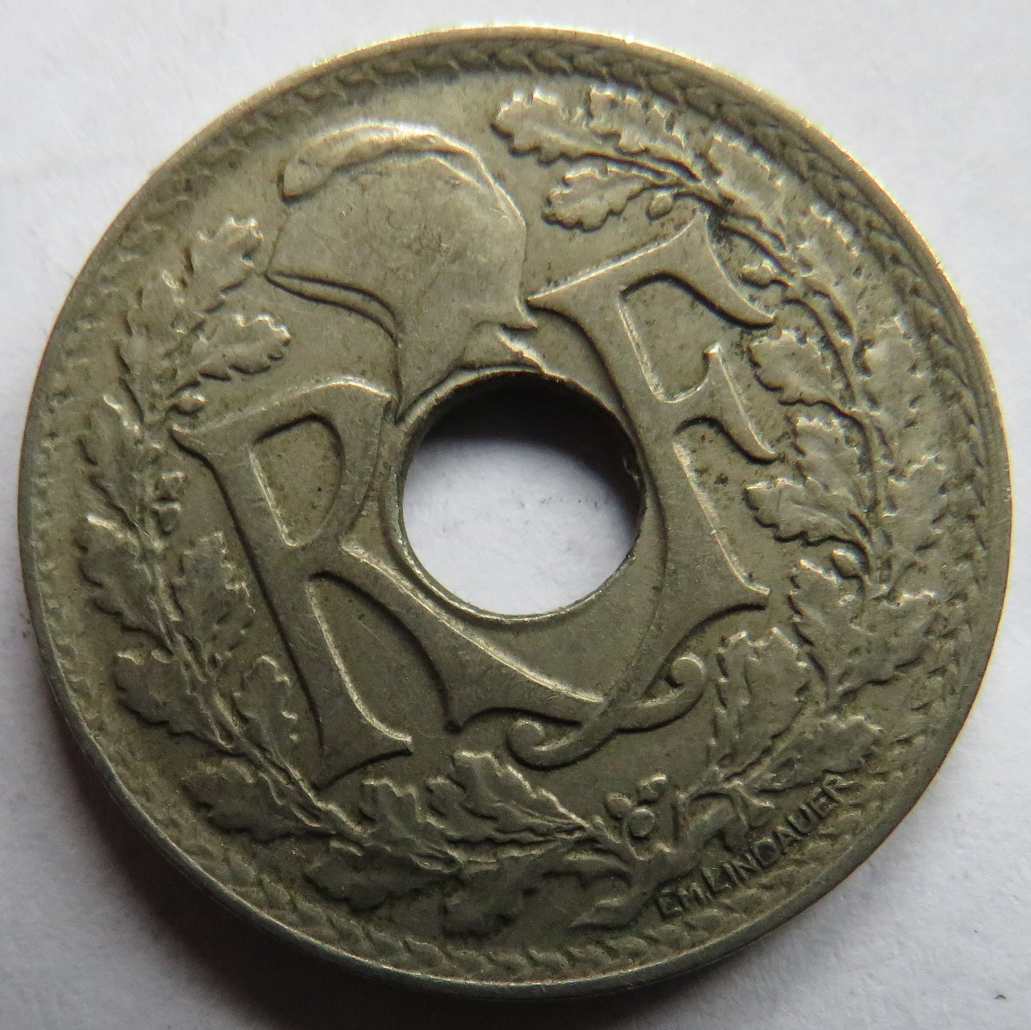 1921 France 25 Centimes Coin