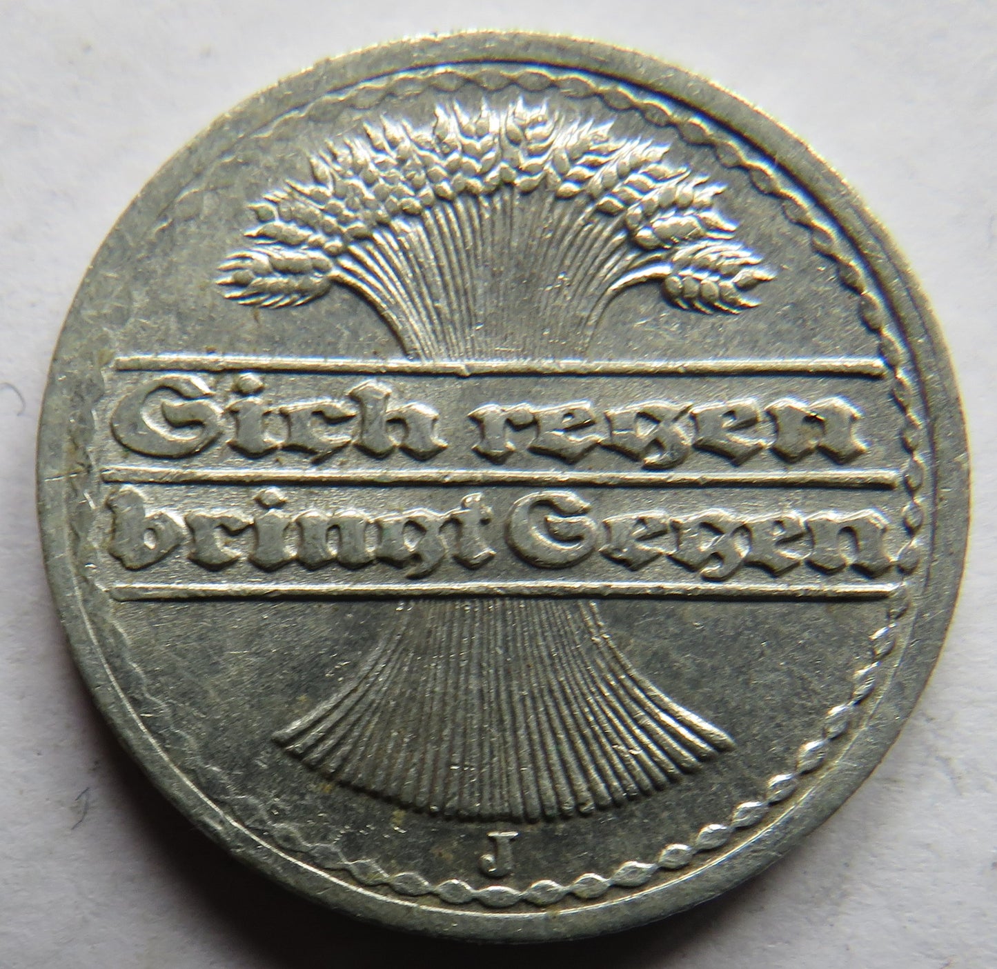 1920-J Germany Weimar Republic 50 Pfennig Coin