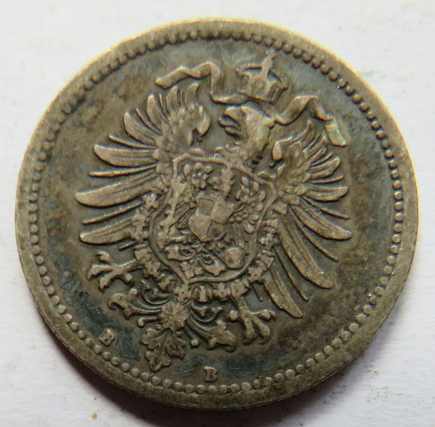 1875-B Germany Silver 50 Pfennig Coin