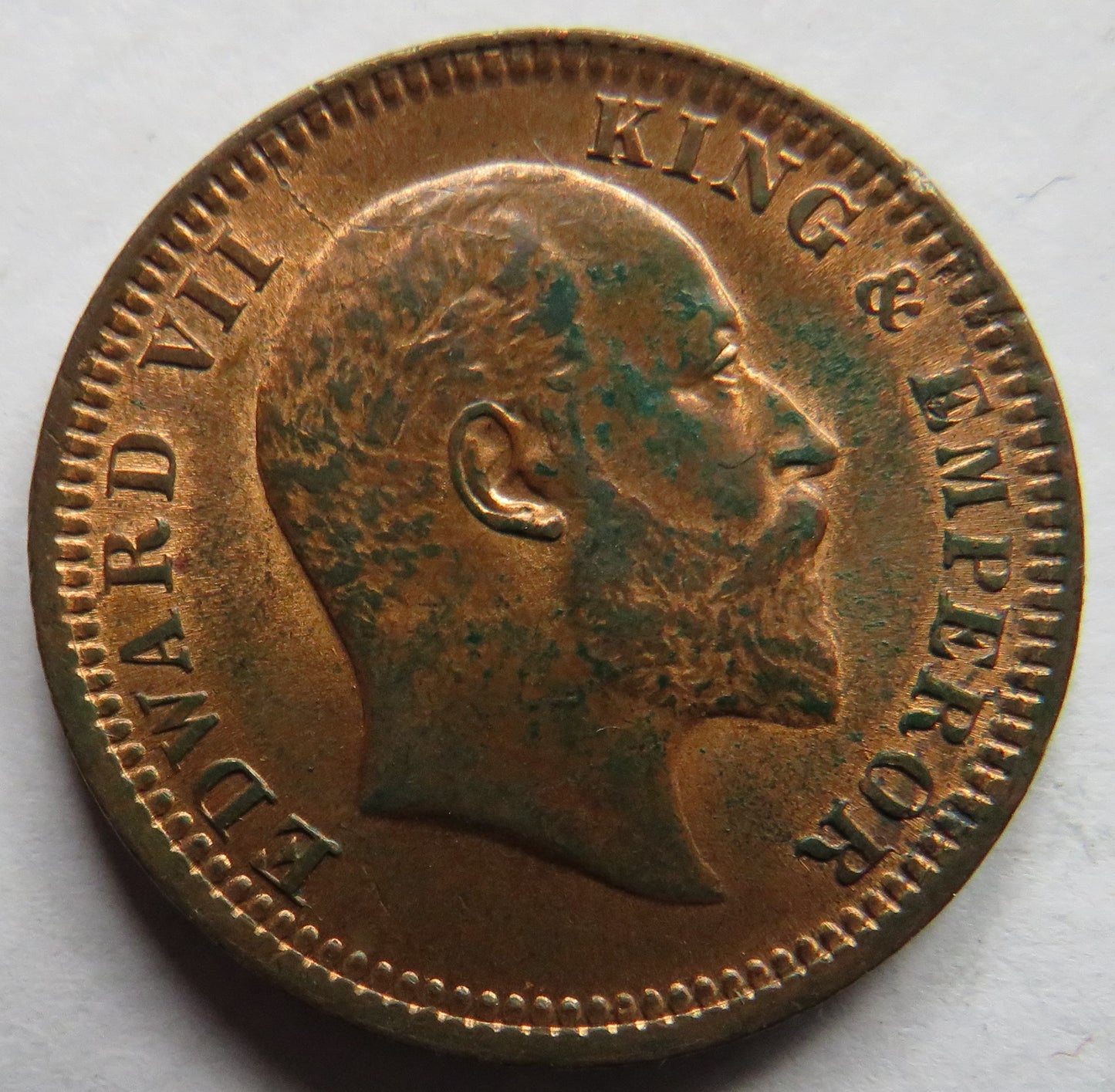 1903 King Edward VII India 1/4 Anna Coin In High Grade