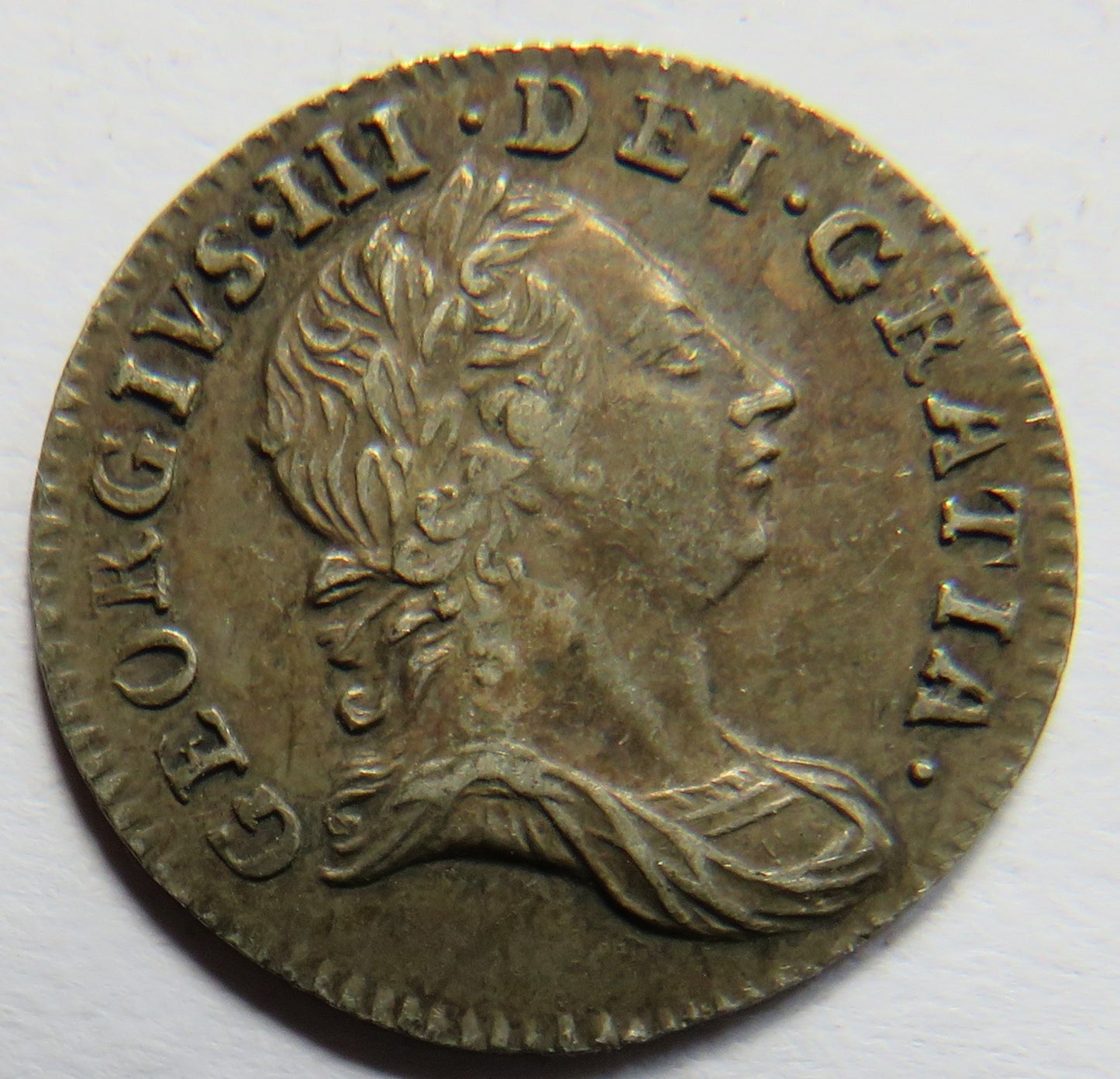 1762 King George III Silver Maundy Threepence Coin