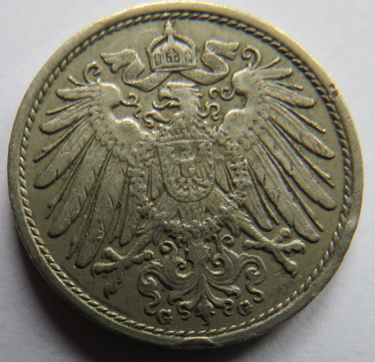1912-G Germany 10 Pfennig Coin