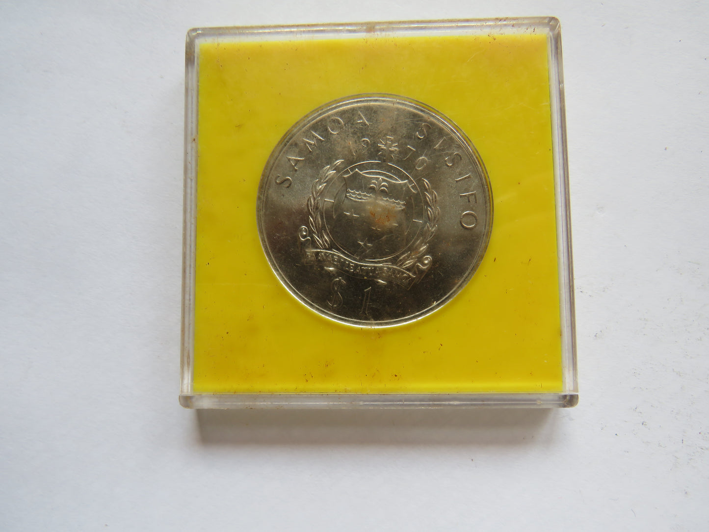 1970 Western Samoa Cased Tala Commemorative Coin - Pope Paul Visit