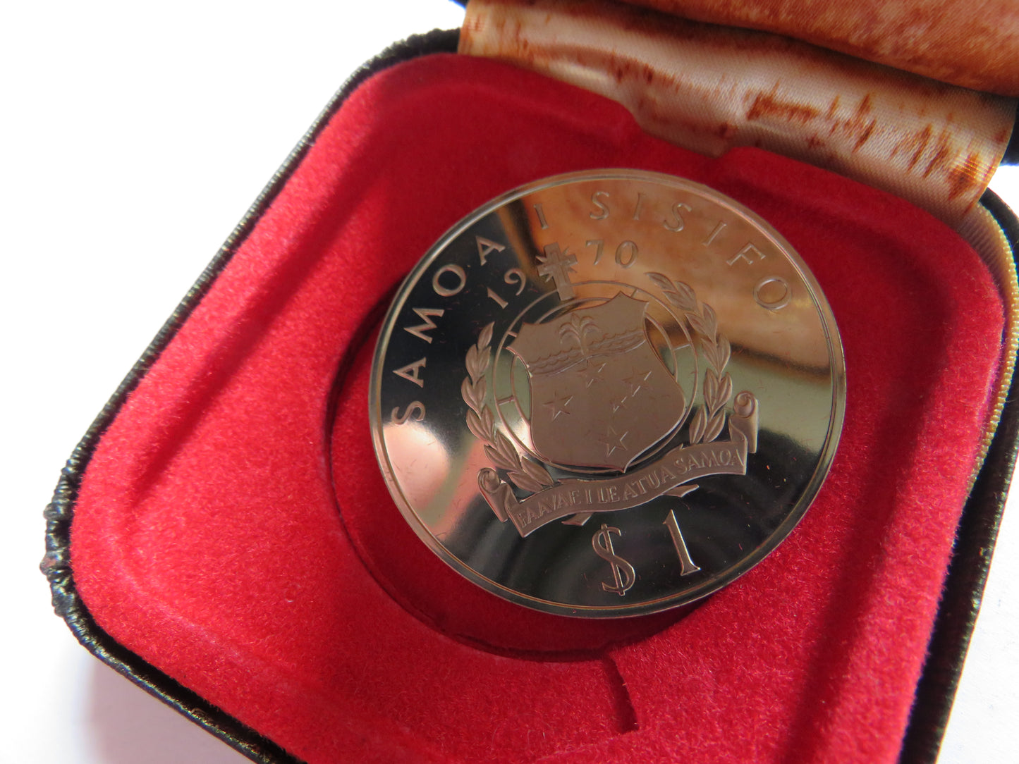 1970 Western Samoa James Cook Commemorative Proof Tala Coin
