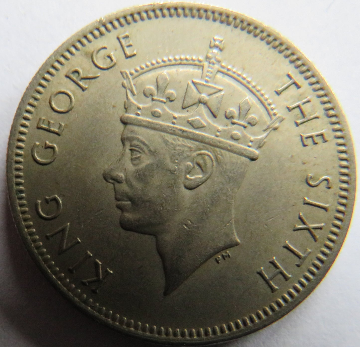 1950 King George VI Commissioners of Currency Malaya 20 Cents Coin