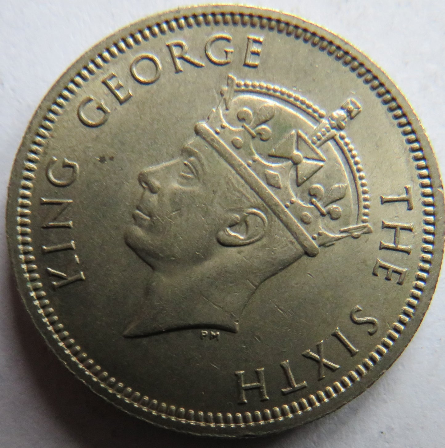 1951 King George VI Hong Kong 50 Cents Coin