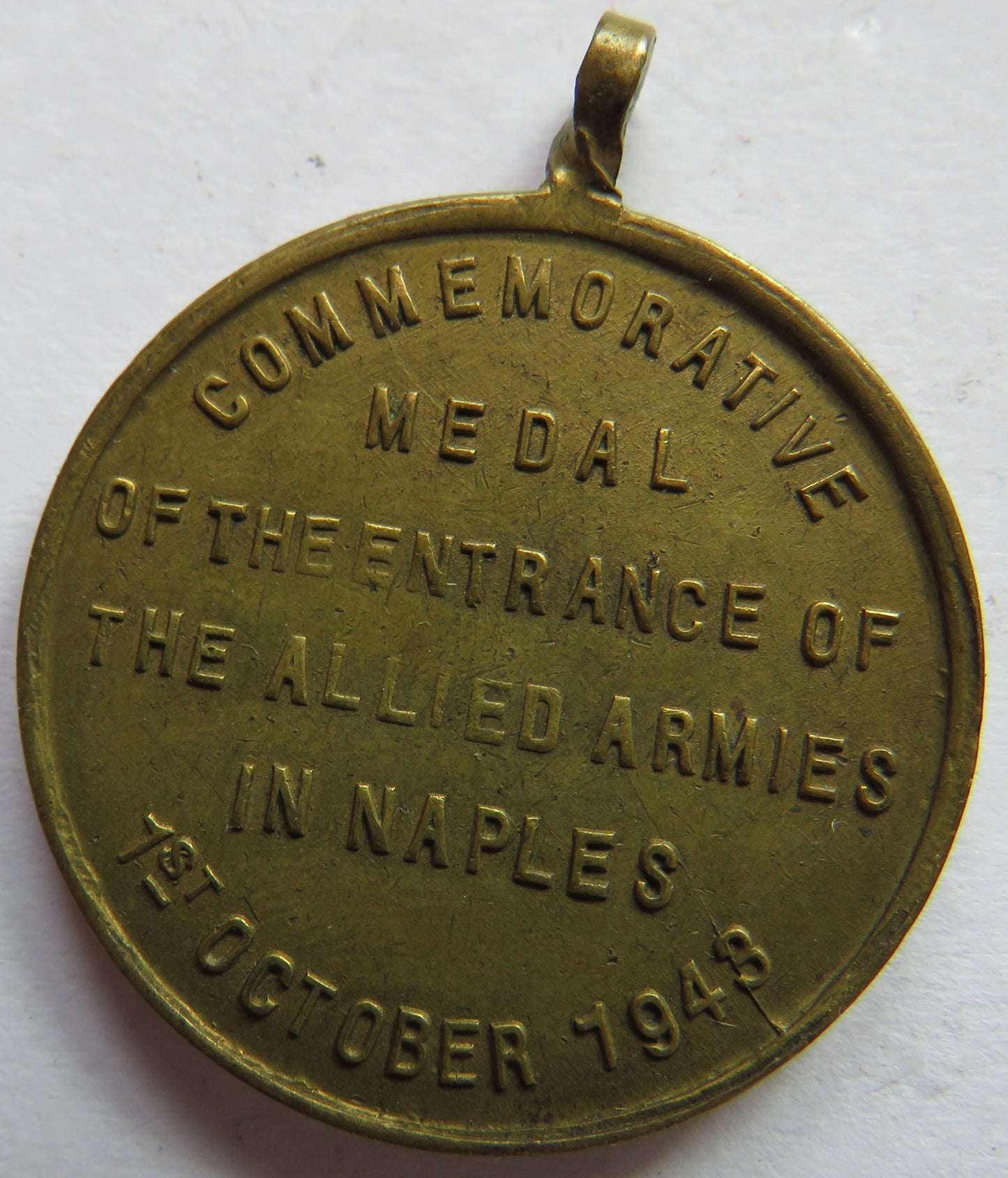 1943 5th Army Commemorative Medal of the Entrance of the Allied Armies In Naples