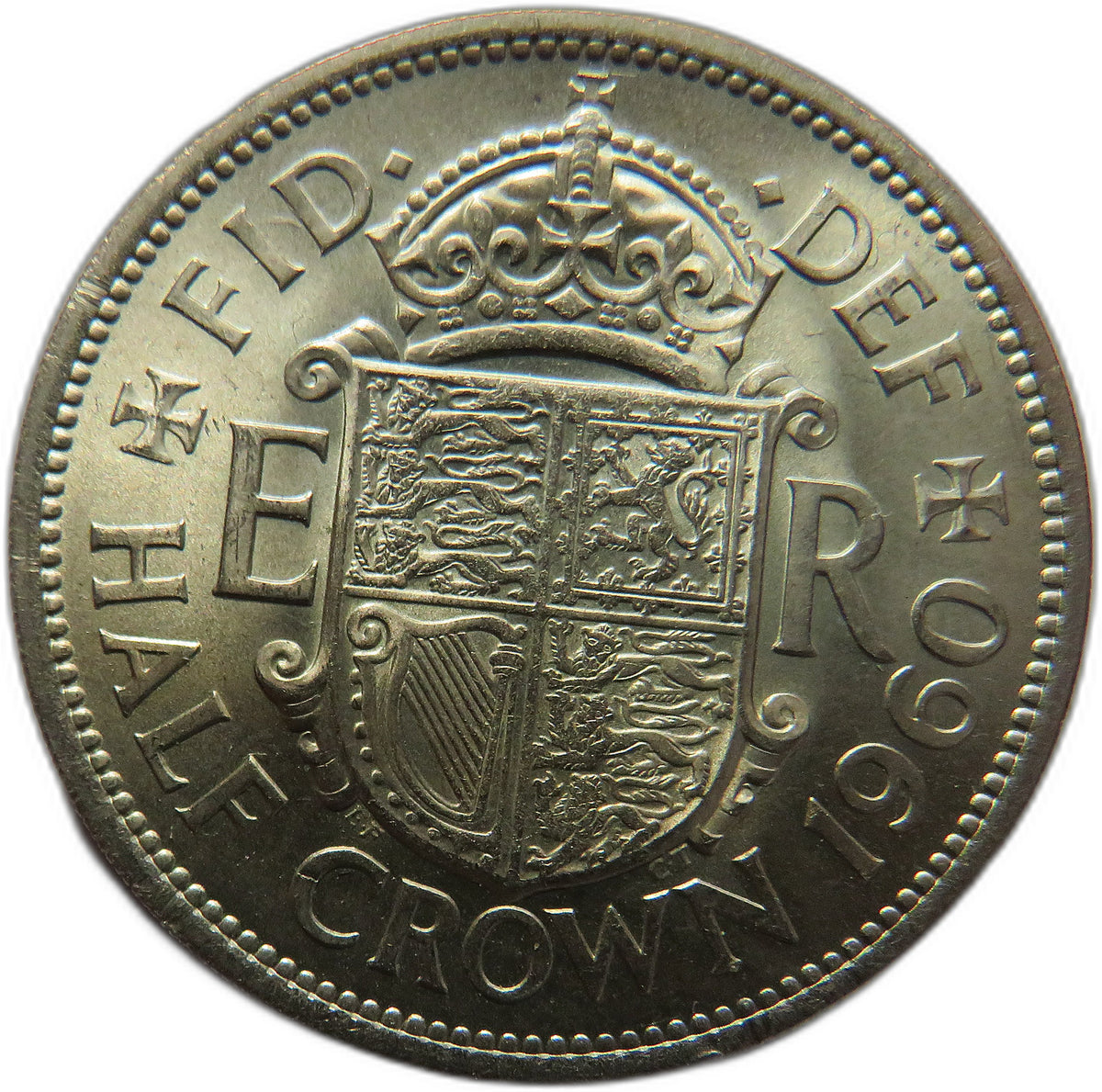 1960 Queen Elizabeth II Halfcrown Coin In High Grade - Great Britain