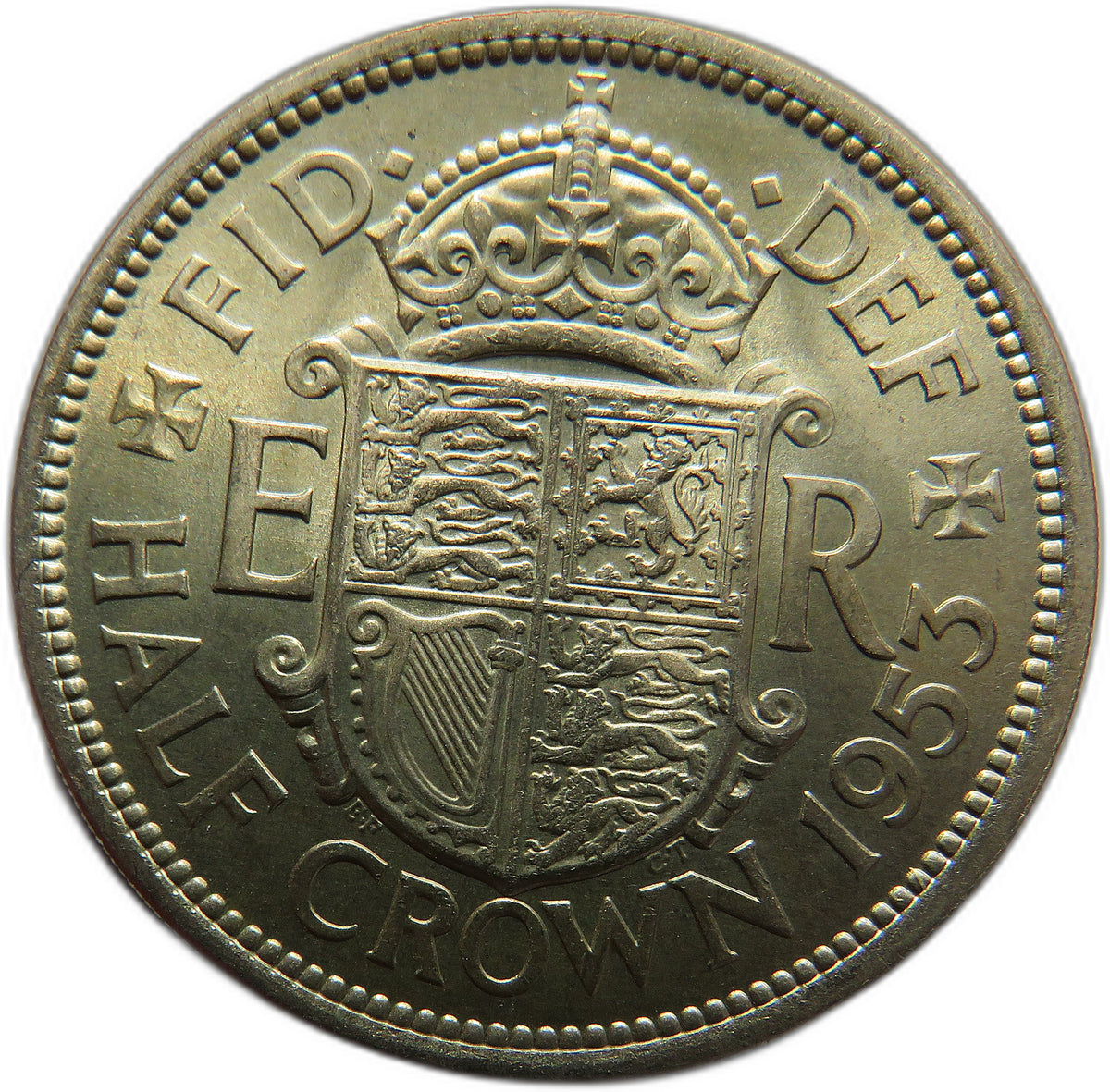 1953 Queen Elizabeth II Halfcrown Coin In High Grade - Great Britain