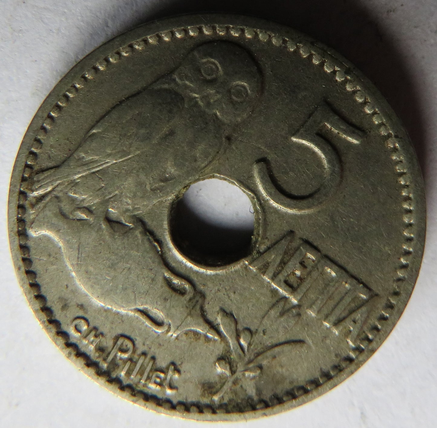 1912 Greece 5 Lepta Coin