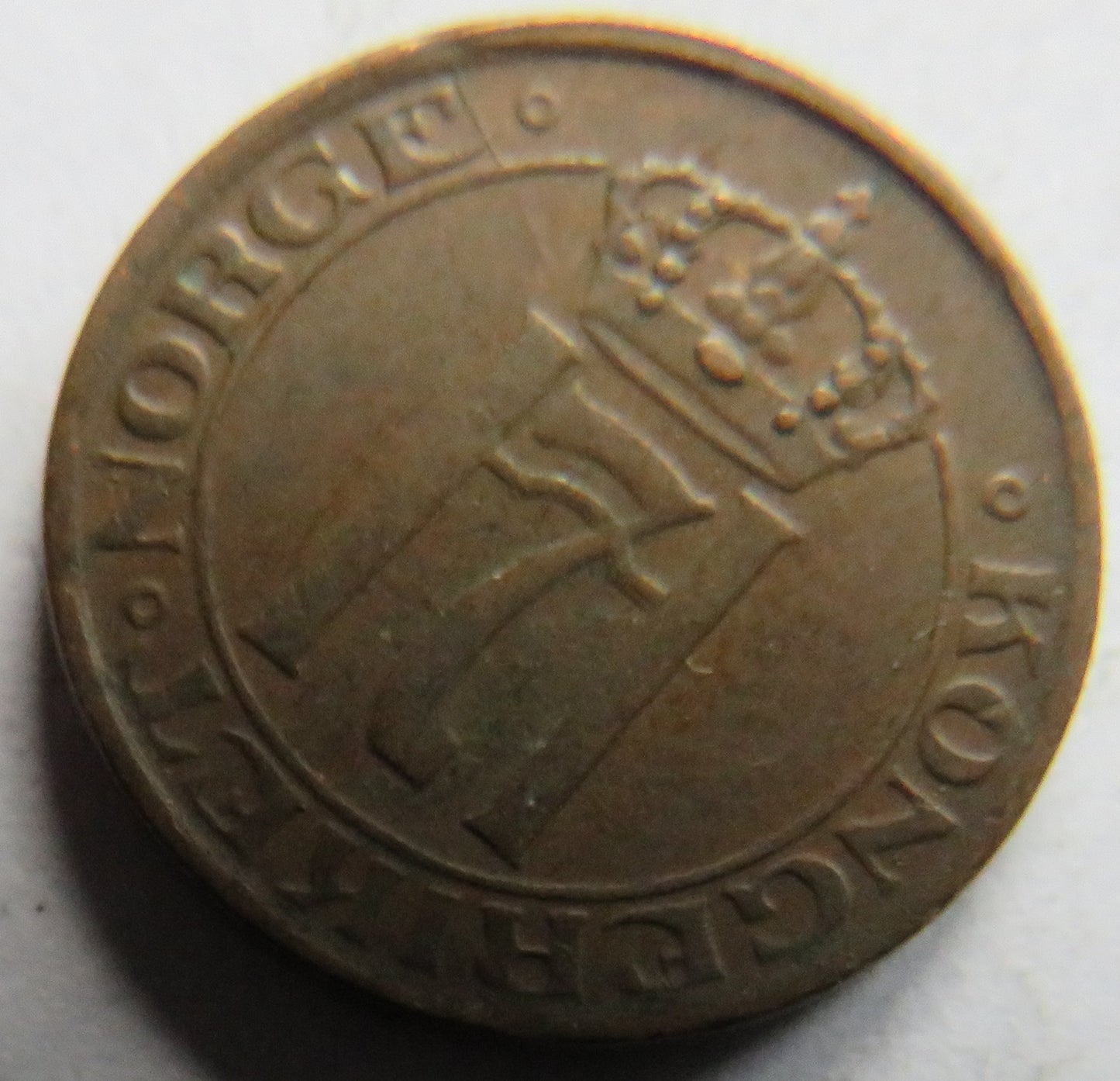1947 Norway One Ore Coin
