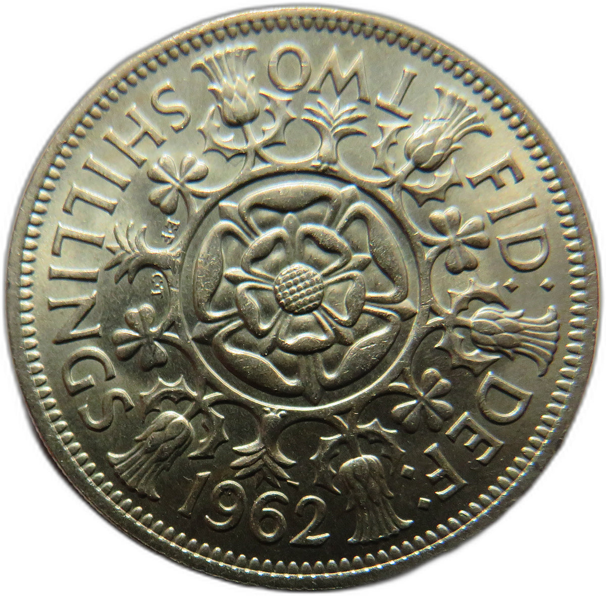 1962 Queen Elizabeth II Florin / Two Shillings Coin In High Grade - Great Britain