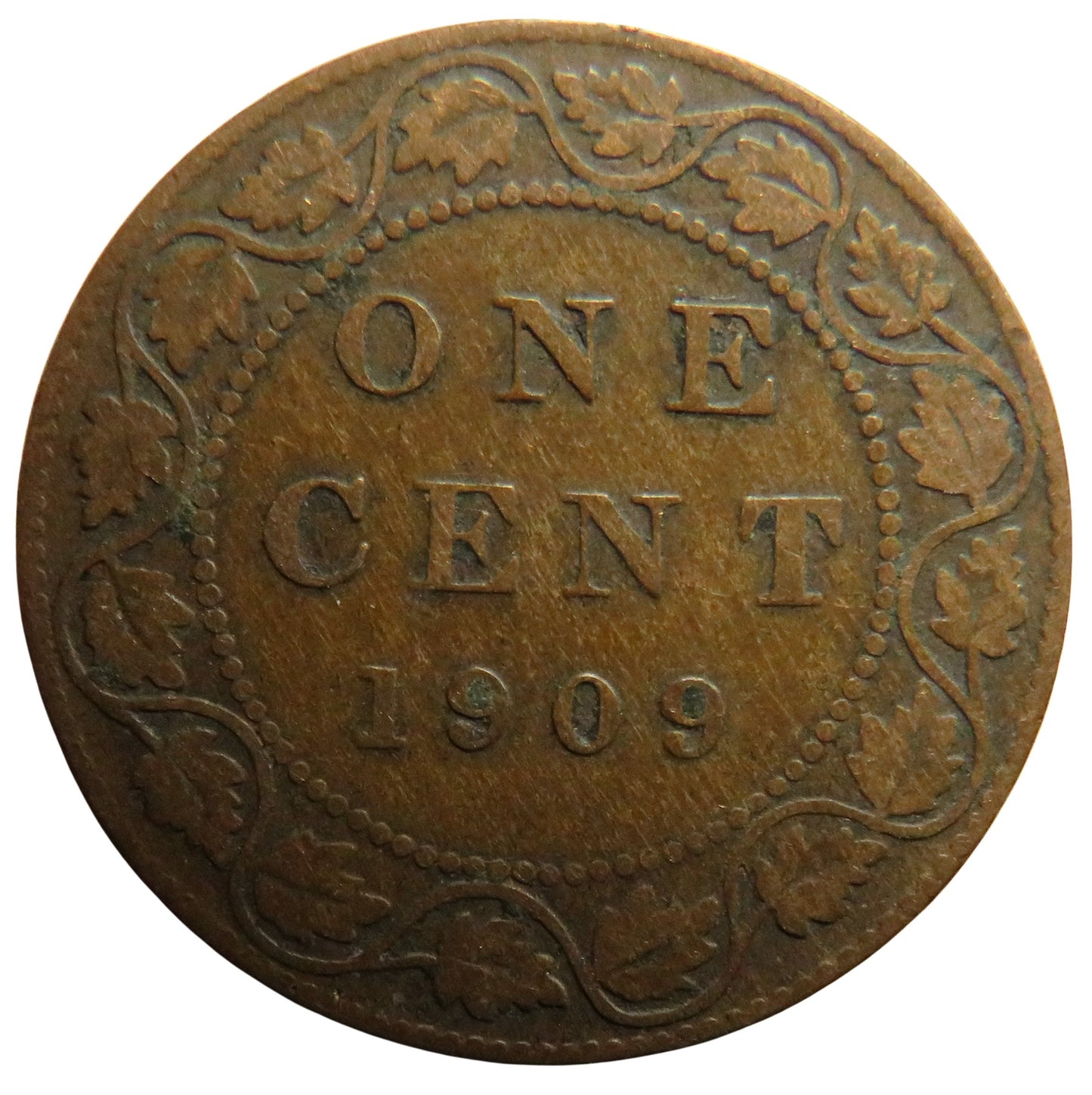 1909 King Edward VII Canada One Cent Coin