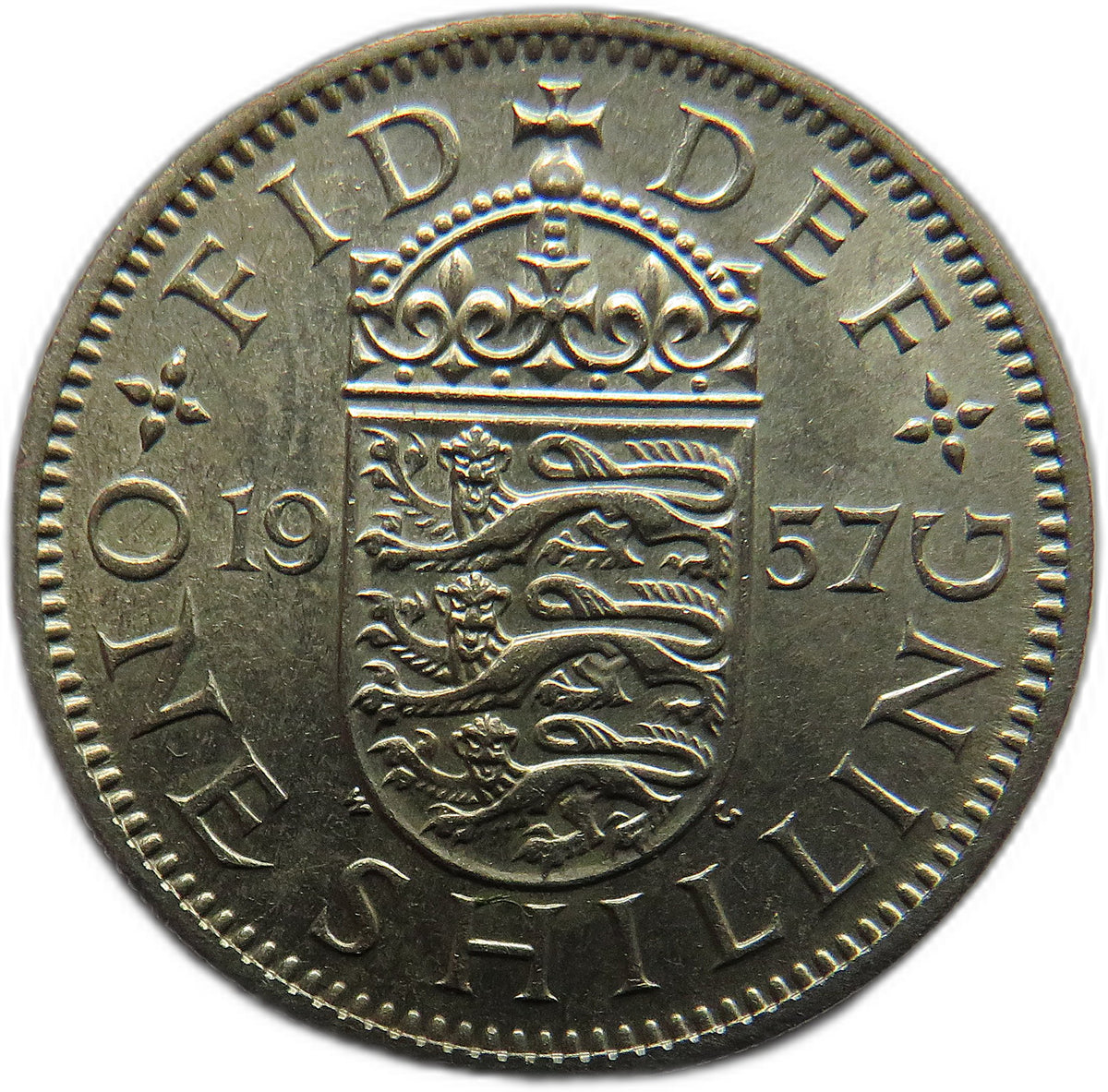 1957 Queen Elizabeth II (English) Shilling Coin In Higher Grade - Great Britain