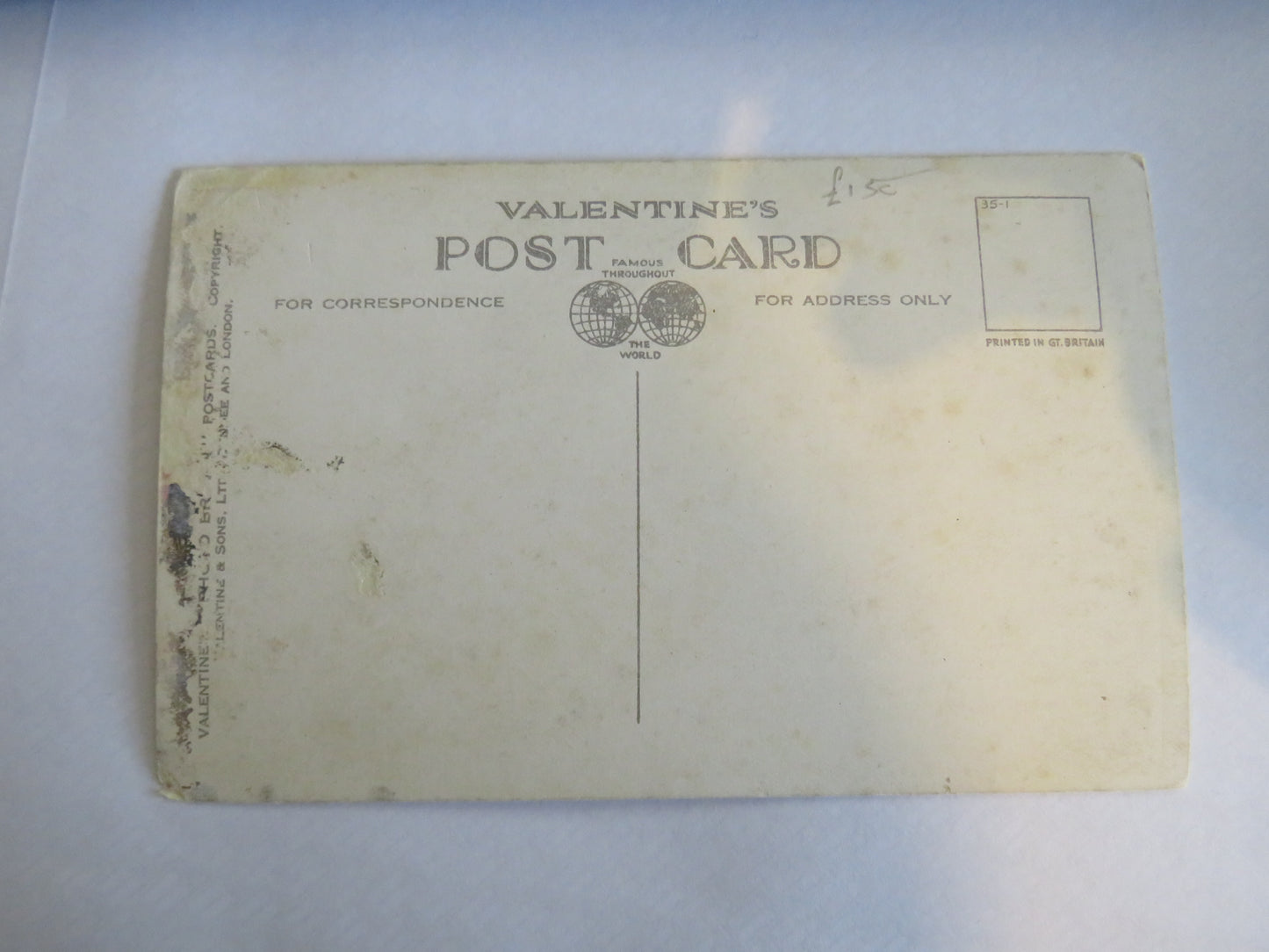 Old Postcard Of Oystermouth Castle From S.