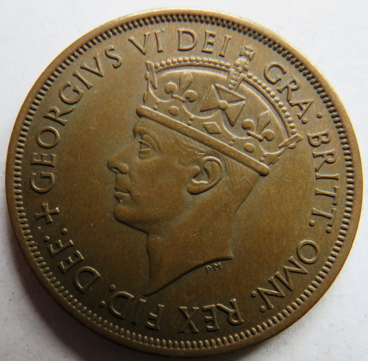 1945 Island Of Jersey 1/12th of a Shilling Coin