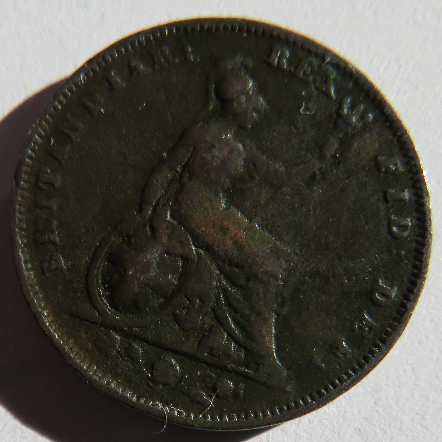 1834 King William IV Farthing Coin - Great Britain